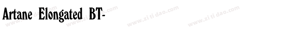 Artane Elongated BT字体转换